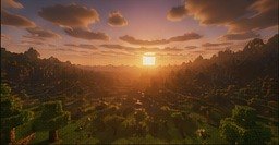 Sunset over the plains